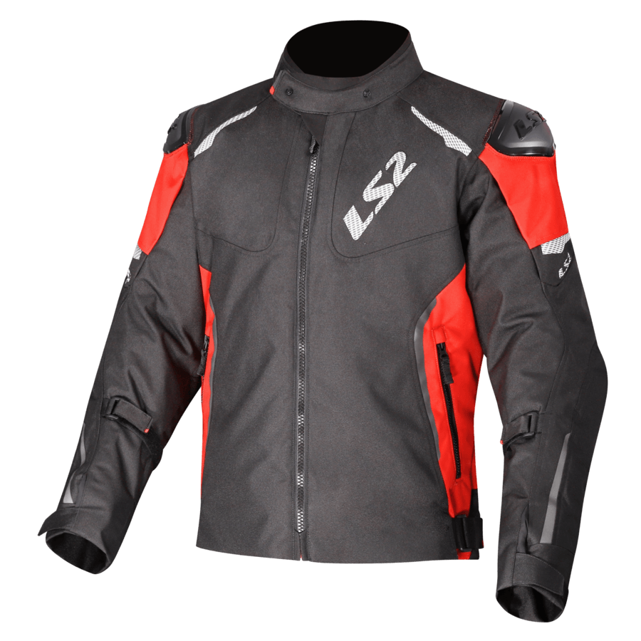 Campera LS2 Zoom Hombre Negro / Rojo